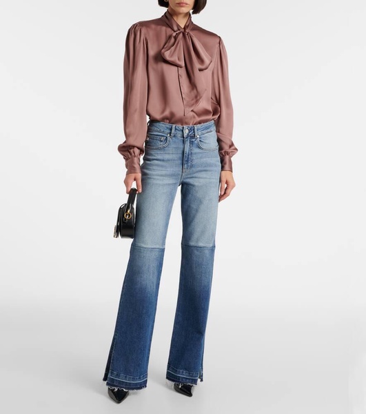 La Croisette high-rise flared jeans