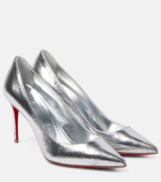 Kate 85 metallic leather pumps