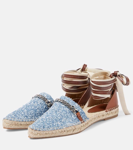 Gaia denim bouclé espadrilles
