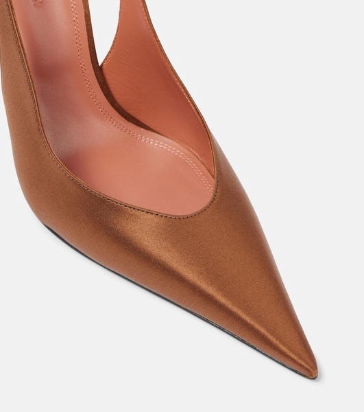 Anok Sling 105 satin slingback pumps