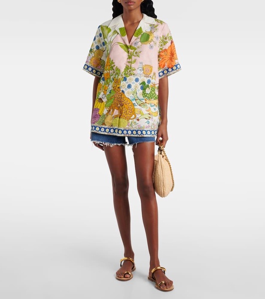 Hazel printed linen shirt