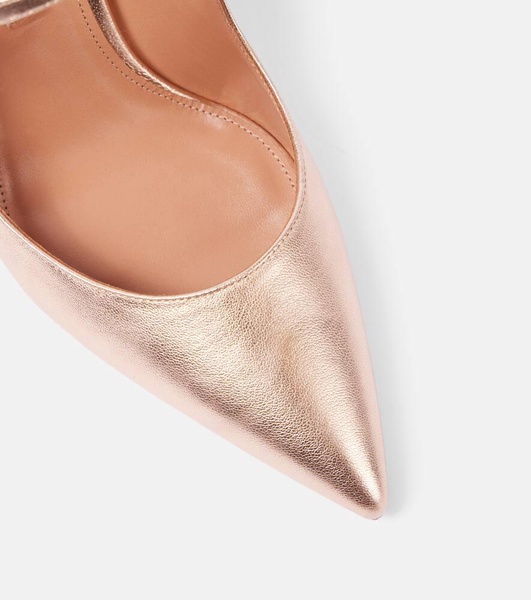 Bellezza 85 metallic leather mules