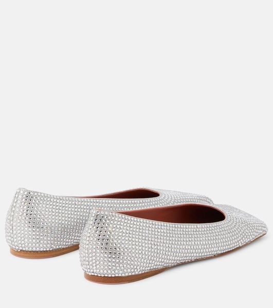 Ane embellished suede ballet flats
