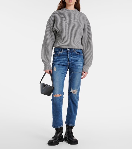 American mid-rise straight jeans