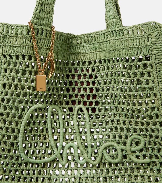 Summer Banana braided tote bag