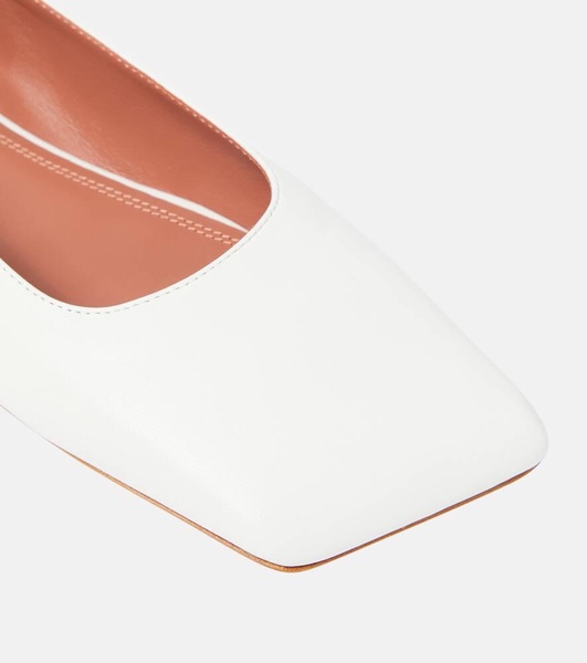 Ane embellished leather ballet flats