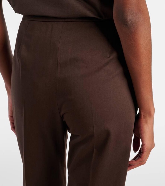Okra cotton cropped pants