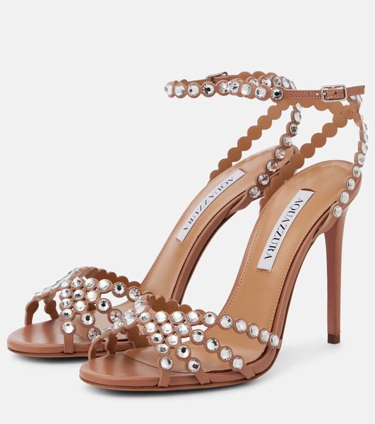 Tequila embellished leather sandals