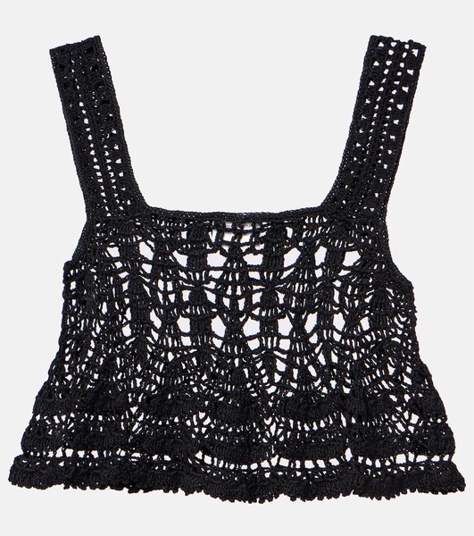 Cotillion crochet cotton crop top