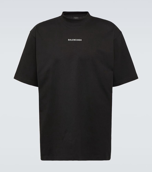Reflective logo cotton t-shirt