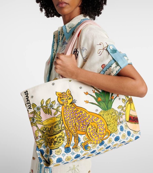 Hazel Large canvas tote bag