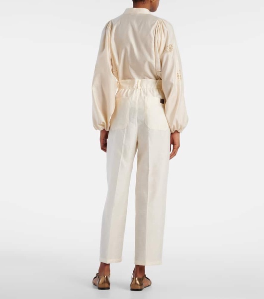 Efedra high-rise straight pants