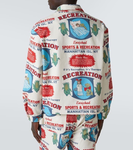 Enrichment printed cotton jacket
