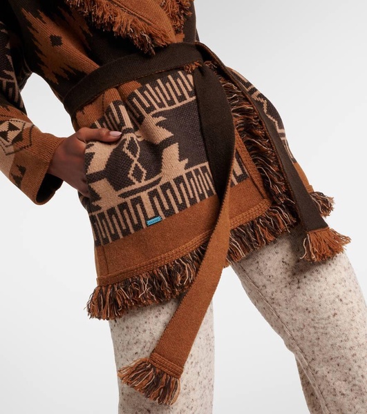 Icon Jacquard cashmere cardigan