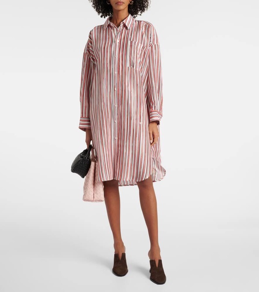 Silk midi dress