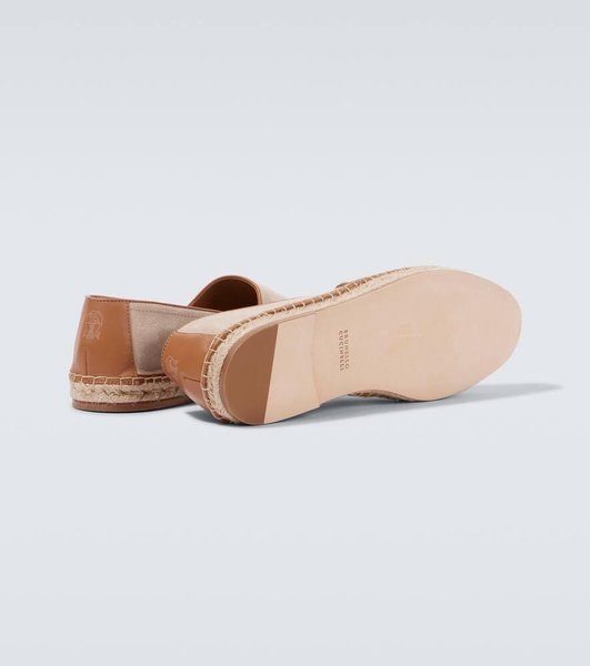 Leather espadrilles