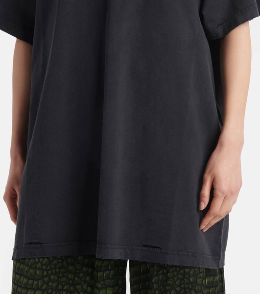 Oversized cotton jersey T-shirt