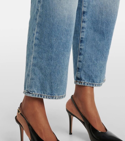 Florence cropped mid-rise straight jeans
