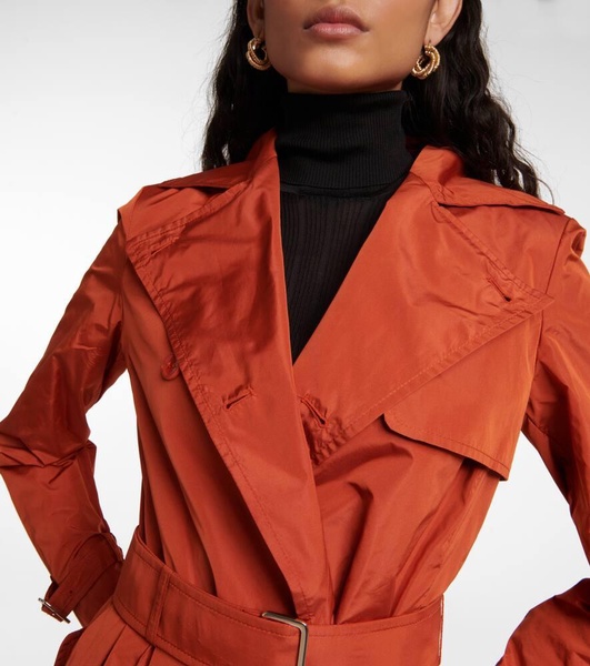 Tubinga silk taffeta trench coat