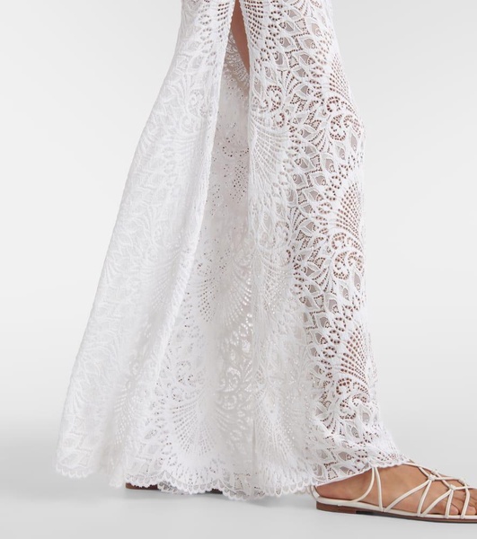 Charlize lace wide-leg pants