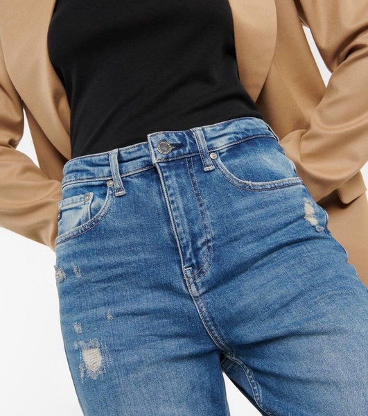 High-rise boyfriend jeans