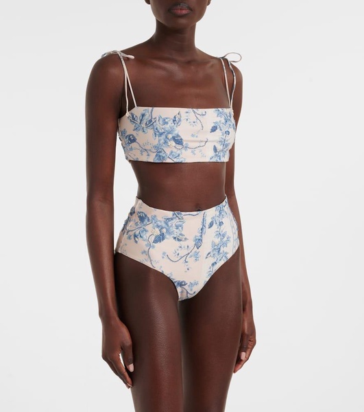 Primavera floral bikini top