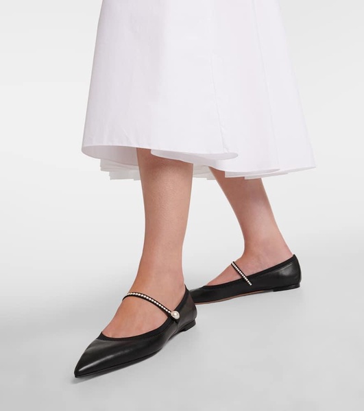 Romy leather Mary Jane flats