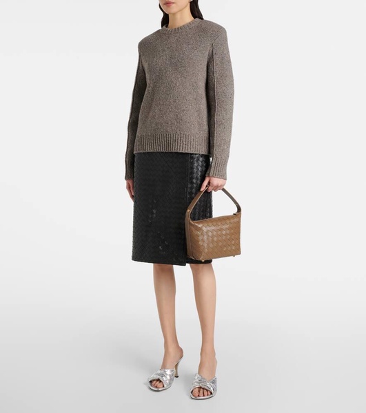 Wallace leather shoulder bag