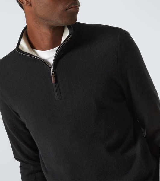 Mr Fenchurch cashmere half-zip sweater