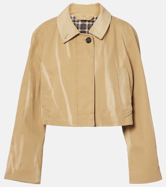 Cropped cotton jacket
