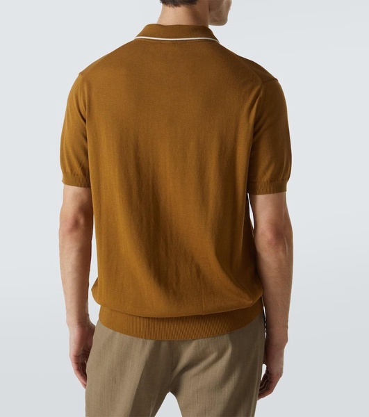 Cotton piqué polo shirt