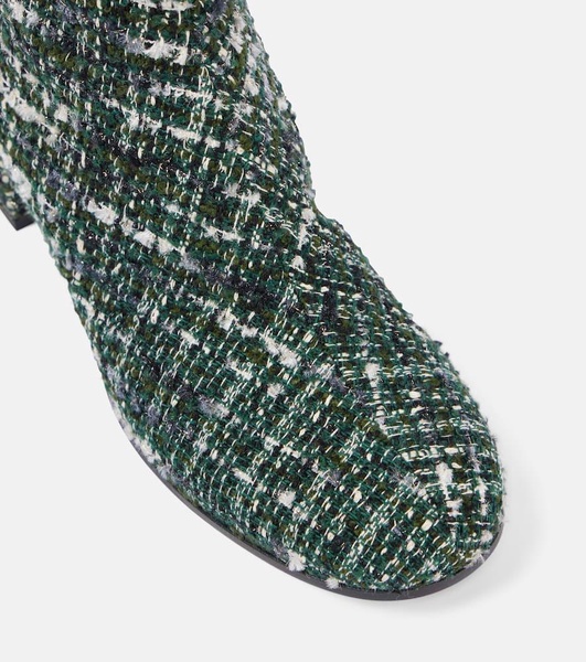 Joelle 45 bouclé tweed ankle boots