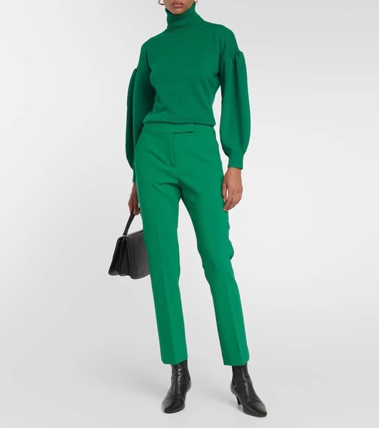 Fuoco cropped wool-blend pants