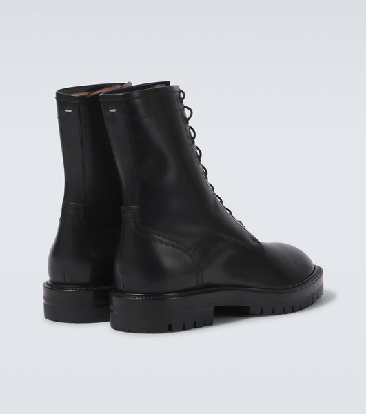Tabi leather combat boots