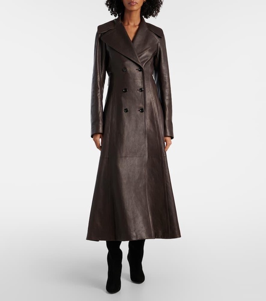 Leather coat