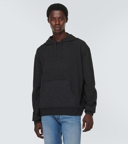 Wool and cashmere hoodie