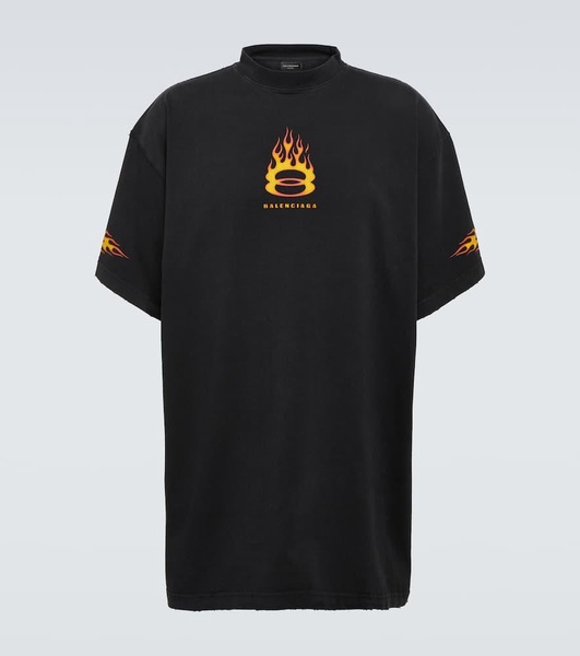 Oversized logo cotton jersey T-shirt