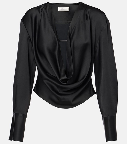 Envers draped satin top