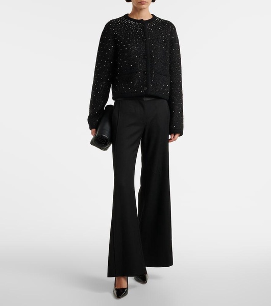 Tina crystal-embellished bouclé jacket