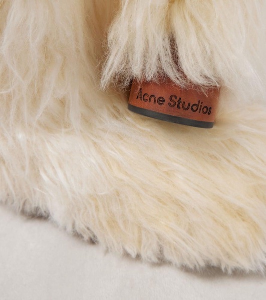Faux fur knee-high boots