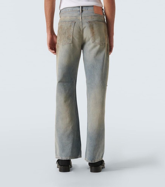 2021M distressed wide-leg jeans