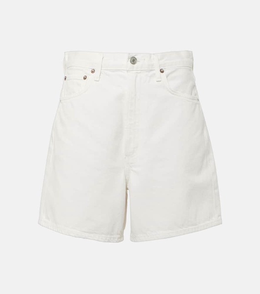 Stella high-rise denim shorts