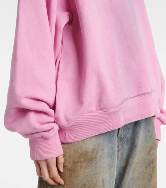 Cotton-blend fleece hoodie
