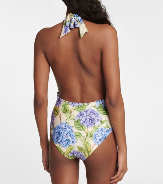 Mangostino Hortensia halterneck swimsuit