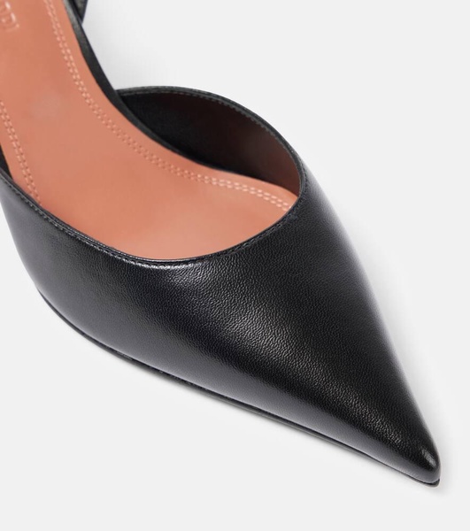 Sofia leather slingback pumps