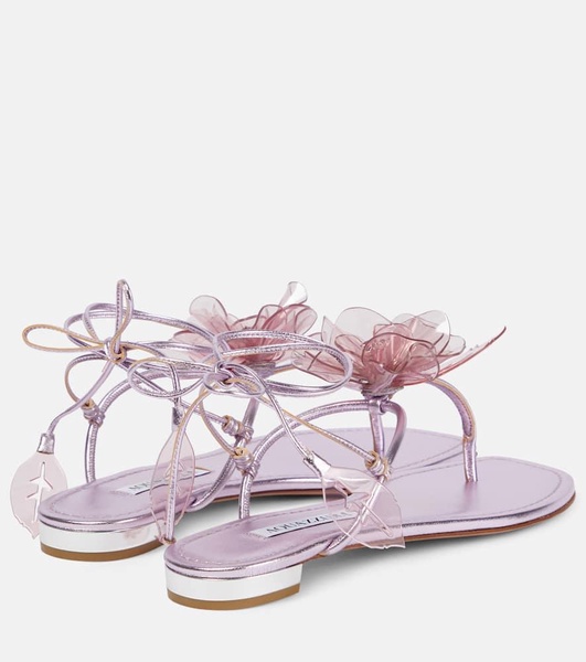 Zsa Zsa metallic leather sandals
