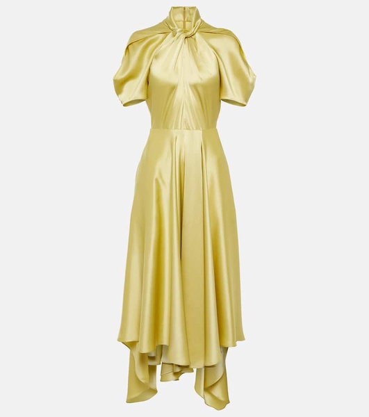 Draped midi dress