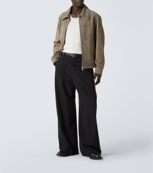 Suede blouson