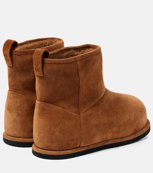 Heidi shearling-lined suede ankle boots