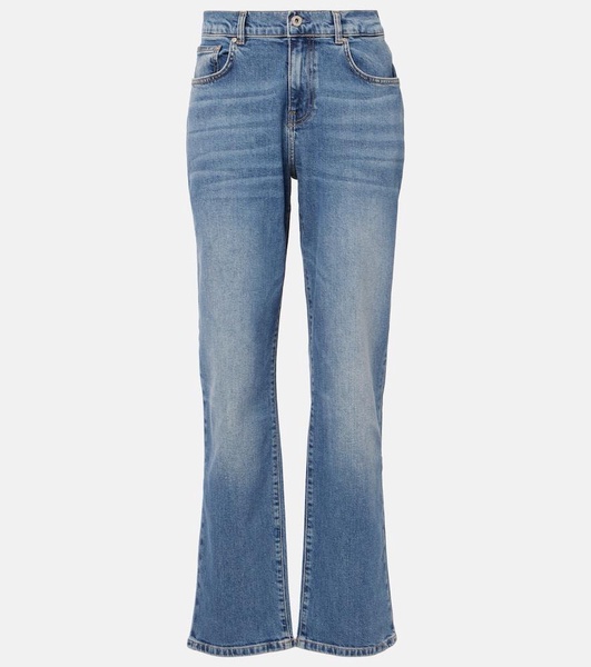 High-rise straight jeans